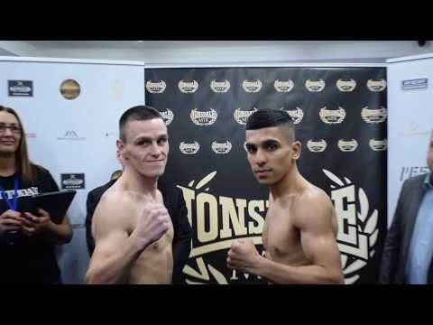 BRITISH BANTAMWEIGHT TITLE ON THE LINE! - UKASHIR FAROOQ v IAIN BUTCHER OFFICIAL WEIGH IN