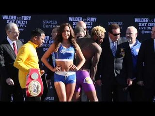 JARRETT HURD v JASON WELBORN - OFFICIAL WEIGH IN VIDEO (L.A) / WILDER v FURY