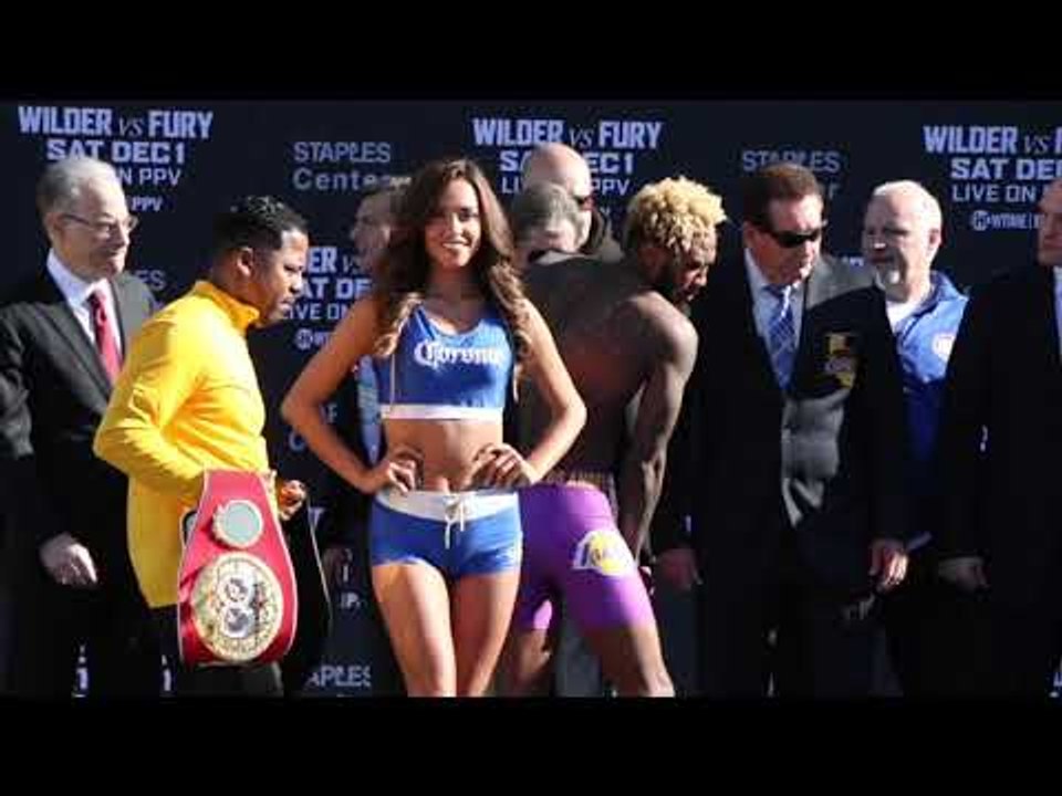 JARRETT HURD v JASON WELBORN - OFFICIAL WEIGH IN VIDEO (L.A) / WILDER v FURY