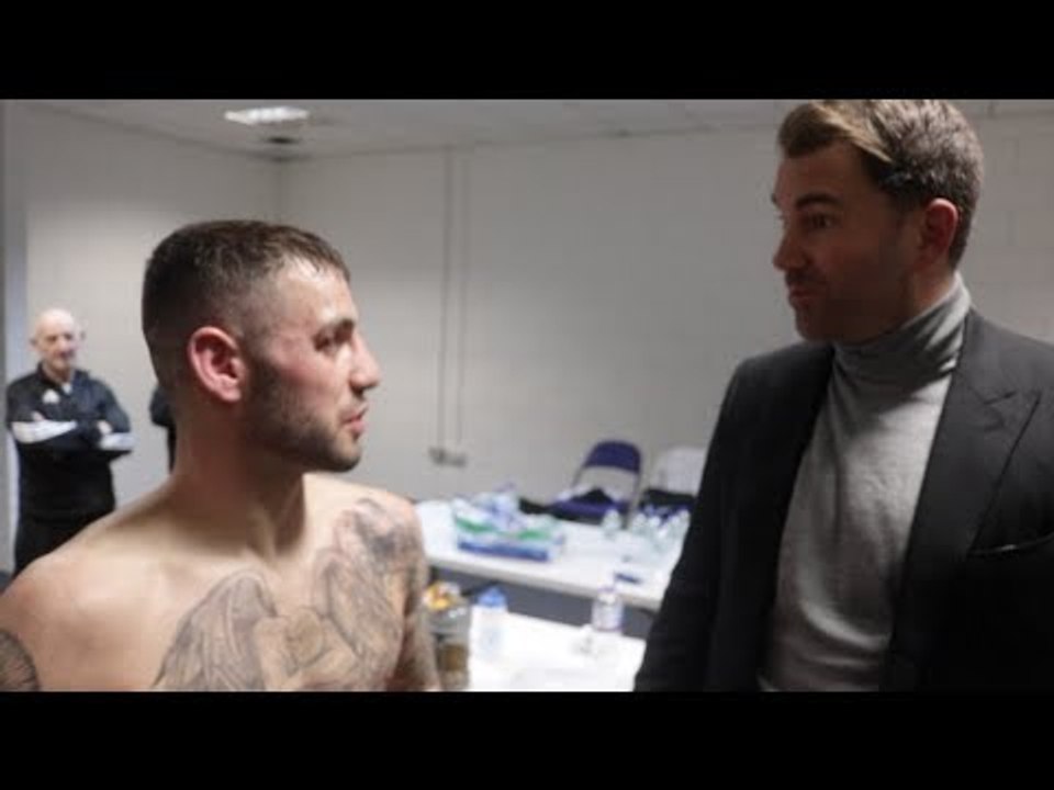 DESTRUCTIVE! LEWIS RITSON REACTS TO BRUTAL 2ND ROUND KO OVER SCOTTY CARDLE (EDDIE HEARN CAMEO)