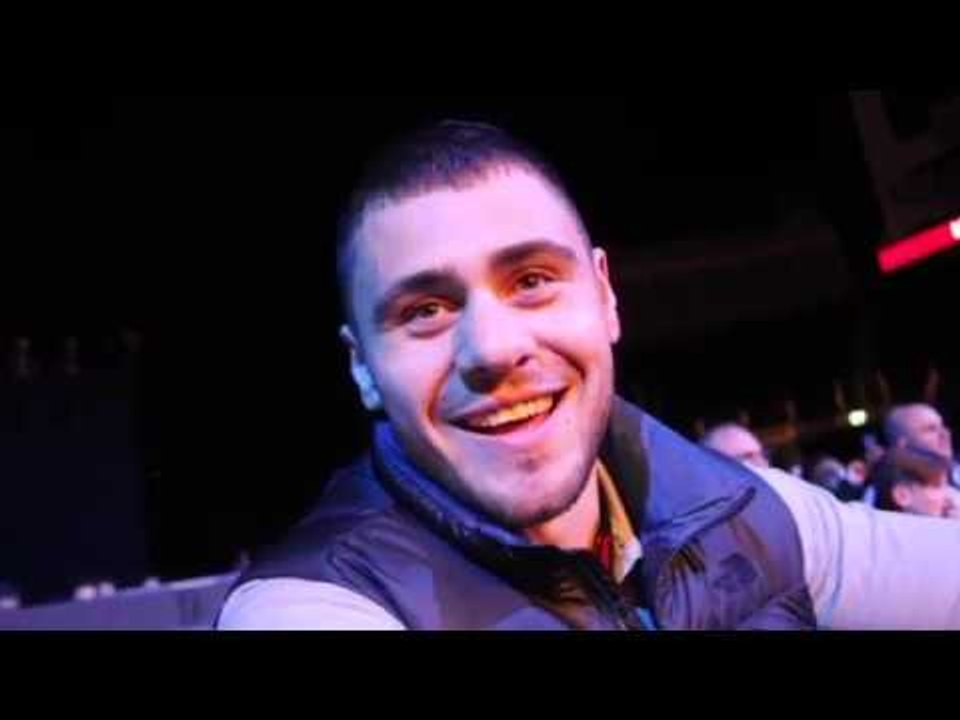 DAVE ALLEN ALTERNATIVE COMMENTATING 'WHITE RHINO STYLE' FOR iFL TV AT THE O2