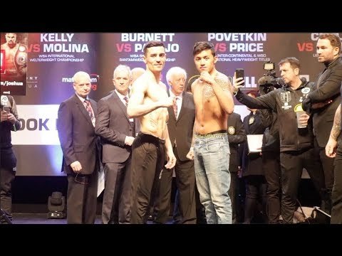ANTHONY CROLLA v GILBERTO RAMIREZ OFFICIAL WEIGH IN & HEAD TO HEAD - WEIGH IN / JOSHUA v PARKER