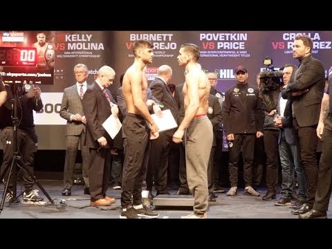 WELSH WIZARD! JOE CORDINA v HAKIM BEN ALI - OFFICIAL WEIGH IN & HEAD TO HEAD / JOSHUA v PARKER