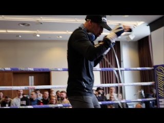 SEAN 'MASHER' DODD WORKING OUT IN FRONT OF HOME CROWD / KHAN v LO GRECO