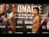 MARCO McCULLOUGH v ARNOLD SOLANO - OFFICIAL WEIGH IN VIDEO (BELFAST) / FRAMPTON v DONAIRE