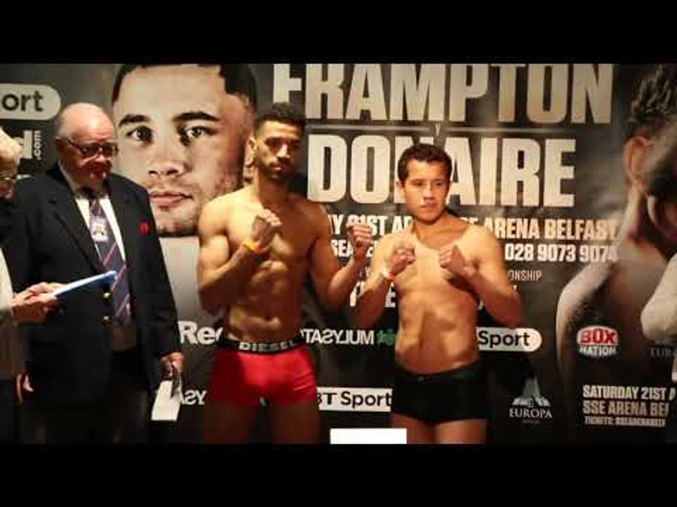 SAM MAXWELL v MICHAEL ISSAC CARRERO - OFFCIAL WEIGH IN VIDEO (BELFAST) / FRAMPTON v DONAIRE