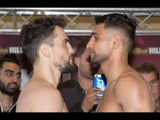 KHAN RETURNS! - AMIR KHAN v PHIL LO GRECO - OFFICIAL WEIGH IN & HEAD TO HEAD / KHAN v LO GRECO