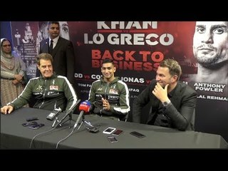 AMIR KHAN v PHIL LO GRECO **FULL** & COMPLETE) POST FIGHT PRESS CONFERENCE W/ EDDIE HEARN