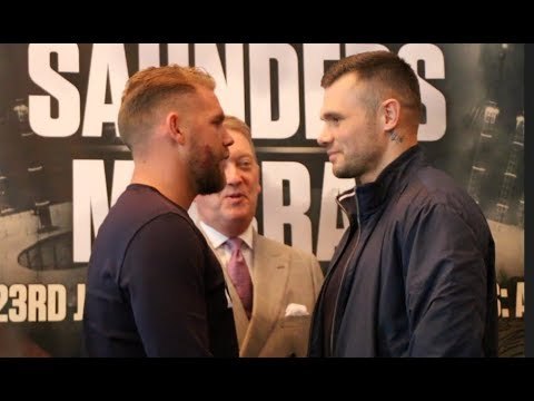 BILLY JOE SAUNDERS v MARTIN MURRAY - HEAD TO HEAD @ PRESS CONFERENCE / JUNE 23 (02 ARENA)