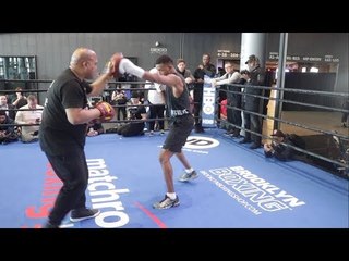 DANIEL JACOBS WORKOUT HIGHLIGHTS W/ TRAINER ANDRE ROZIER / JACOBS v SULECKI