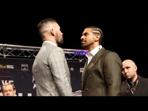 HOSTILE IN LIVERPOOL! - TONY BELLEW v DAVID HAYE - HEAD TO HEAD @ LIVERPOOL PRESS CONFERENCE