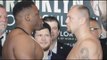 HEAVYWEIGHT CLASH!! - 'BIG BABY' JARRELL MILLER v JOHANN DUHAUPAS - OFFICIAL WEIGH IN HEAD TO HEAD