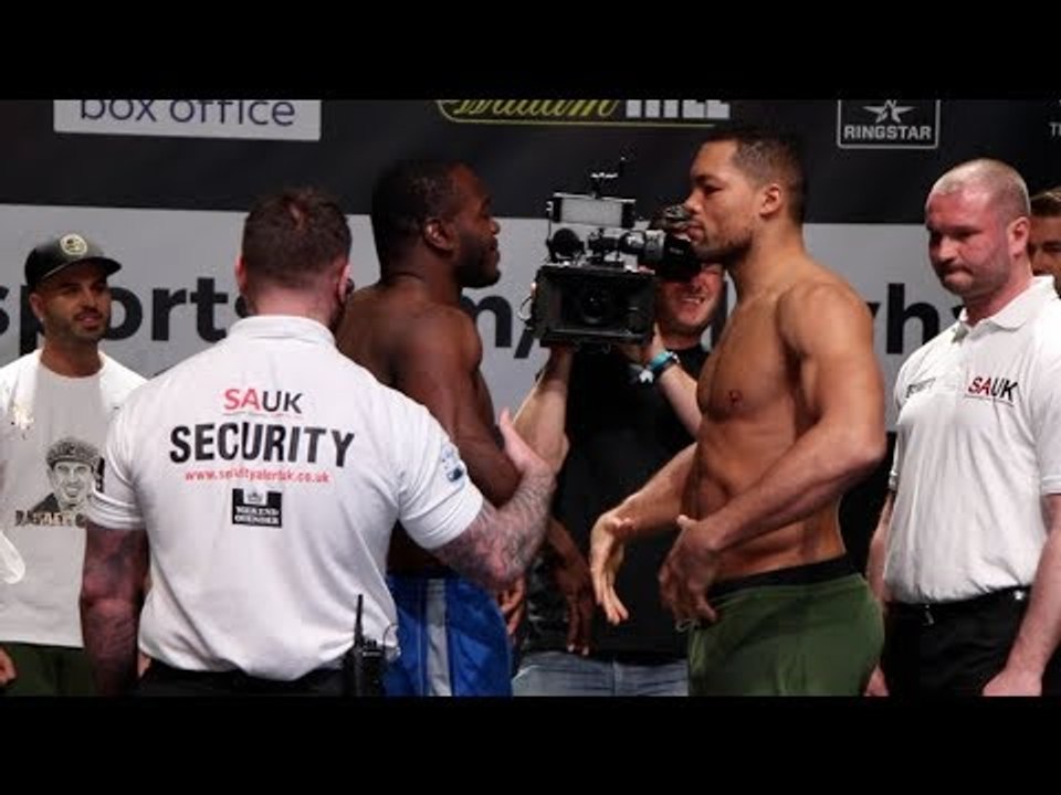 INTENSE HEAVYWEIGHT CLASH! - LENROY THOMAS v JOE JOYCE - OFFICIAL WEIGH IN VIDEO / BELLEW-HAYE 2