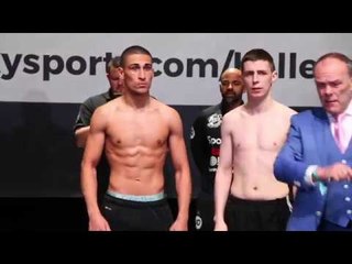 JORDAN GILL v CARL McDONALD- OFFICIAL WEIGH-IN VIDEO (FROM 02) / BELLEW v HAYE 2
