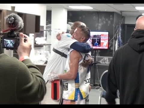 TEARS OF JOY! - JOSH WARRINGTON CANT HIDE HIS EMOTION AS HE EMBRACES WITH LUCAS RADEBE AFTER WIN
