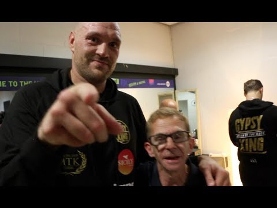 TYSON FURY REACTS TO HIS COMEBACK 4TH ROUND TKO WIN AGAINST SEFER SEFERI IN MANCHESTER