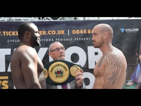 HEAVYWEIGHTS COLLIDE! - MARTIN BAKOLE ILUNGA v DL JONES - OFFICIAL WEIGH IN & HEAD TO HEAD