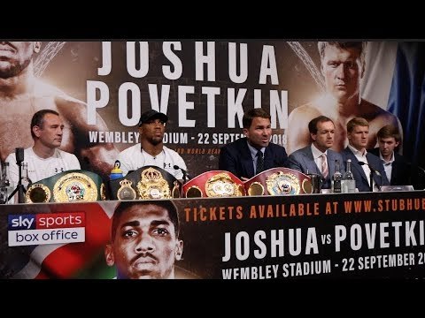 ANTHONY JOSHUA v ALEXANDER POVETKIN - *FULL & UNCUT* WEMBLEY PRESS CONFERENCE / JOSHUA-POVETKIN