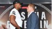NO EMOTION - ICE COLD!  ANTHONY JOSHUA LOOK INTO EACH OTHER'S SOULS IN HEAD TO HEAD @ WEMBLEY