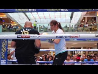 KATIE TAYLOR LOOKING SLICK! - SHOWS HER POWER AHEAD OF WORLD TITLE DEFENCE / WHYTE V PARKER