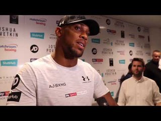 ANTHONY JOSHUA - 'IF TYSON FURY WANTS TO FIGHT ME, MAKE CONTACT, ITS UP TO HIM, ITS NOT UP TO ME'
