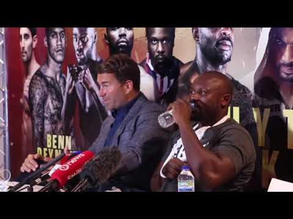 DERECK CHISORA v CARLOS TAKAM - *FULL & UNCUT*  POST FIGHT PRESS CONFERENCE (WITH EDDIE HEARN)