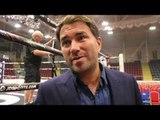 EDDIE HEARN REACTS TO CORDINA BEATING DODD, JONAS SHOCK LOSS, TYSON FURY, KHAN v BROOK, WHYTE, ALLEN