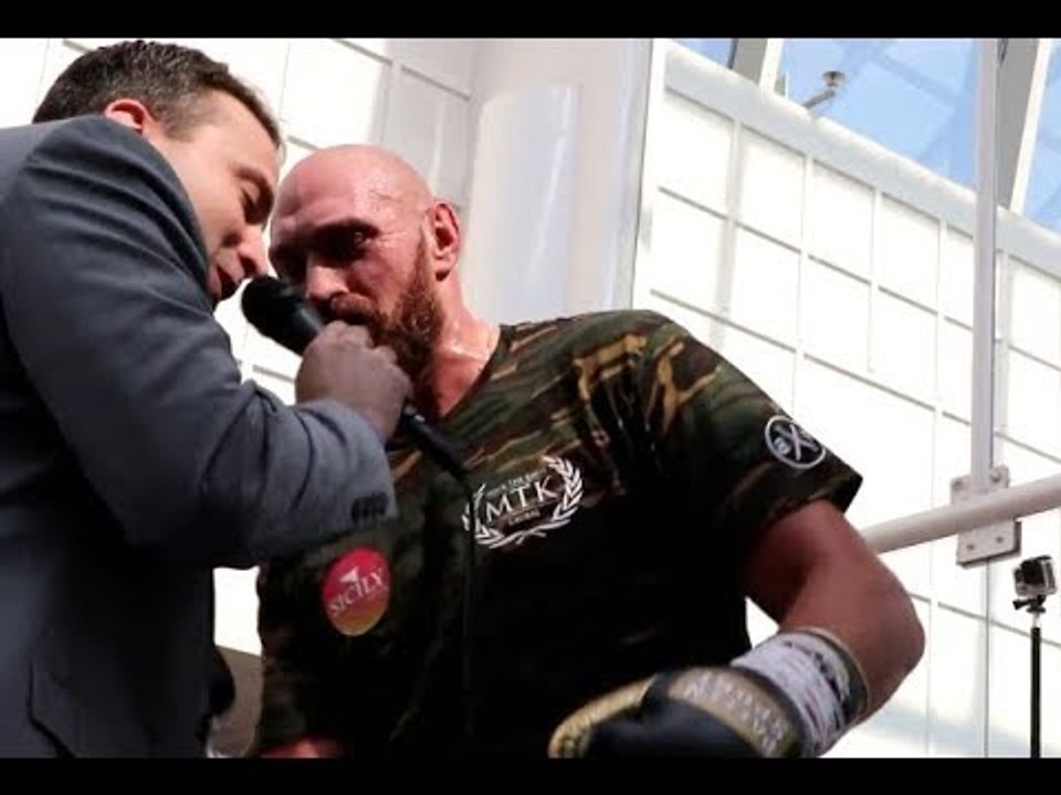 TYSON FURY UNLEASHES SHOTS ON MC THOMAS TREIBER! - SAYS HE'LL TURN PIANETA INTO 'SPICY MEATBALLS'