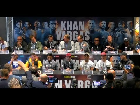 AMIR KHAN v SAMUEL VARGAS - *FULL & UNCUT* FINAL PRESS CONFERENECE - WITH EDDIE HEARN / KHAN-VARGAS