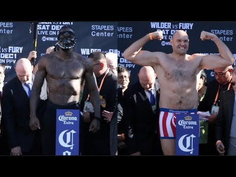 DEONTAY WILDER v TYSON FURY - *FULL & UNCUT* OFFICIAL WEIGH IN (L.A) / WILDER v FURY
