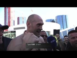 'HIS A*** IS FLAPPING! HE DOESN'T WANT TO BE IN THIS FIGHT' - TYSON FURY AFTER WEIGH-IN