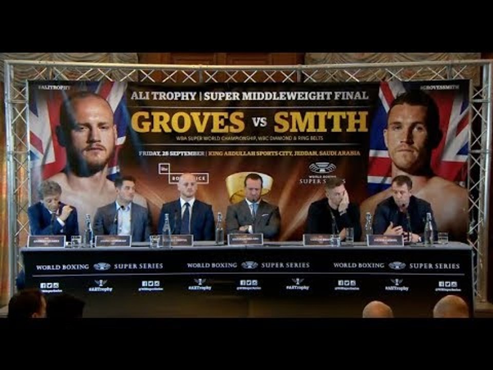GEORGE GROVES v CALLUM SMITH  - *FULL & UNCUT*  PRESS CONFERENCE (w/ KALLE SAUERLAND) / WSSB FINAL
