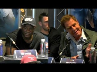 TRAINERS GET HEATED! - AMIR KHAN & SAMUEL VARGAS TRAINERS' TRADE WORDS DURING PRESS CONFERENCE