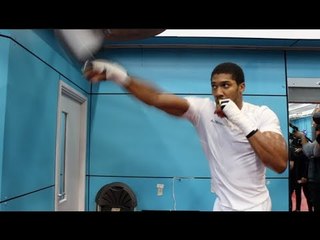 ANTHONY JOSHUA SHOWS POWER, SPEED & MOVEMENT - SPEEDBALL TRAINING / JOSHUA v POVETKIN