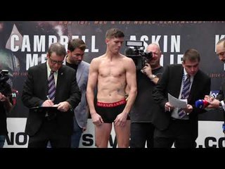 THE REMATCH! - LUKE CAMPBELL v YVON MENDY - OFFICIAL WEIGH-IN VIDEO / JOSHUA-POVETKIN