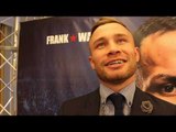 CARL FRAMPTON TALKS JOSH WARRRINGTON, AVOIDING 50 CENT, POTENTIAL PPV SHOW CLASH, MTK BELFAST SHOW