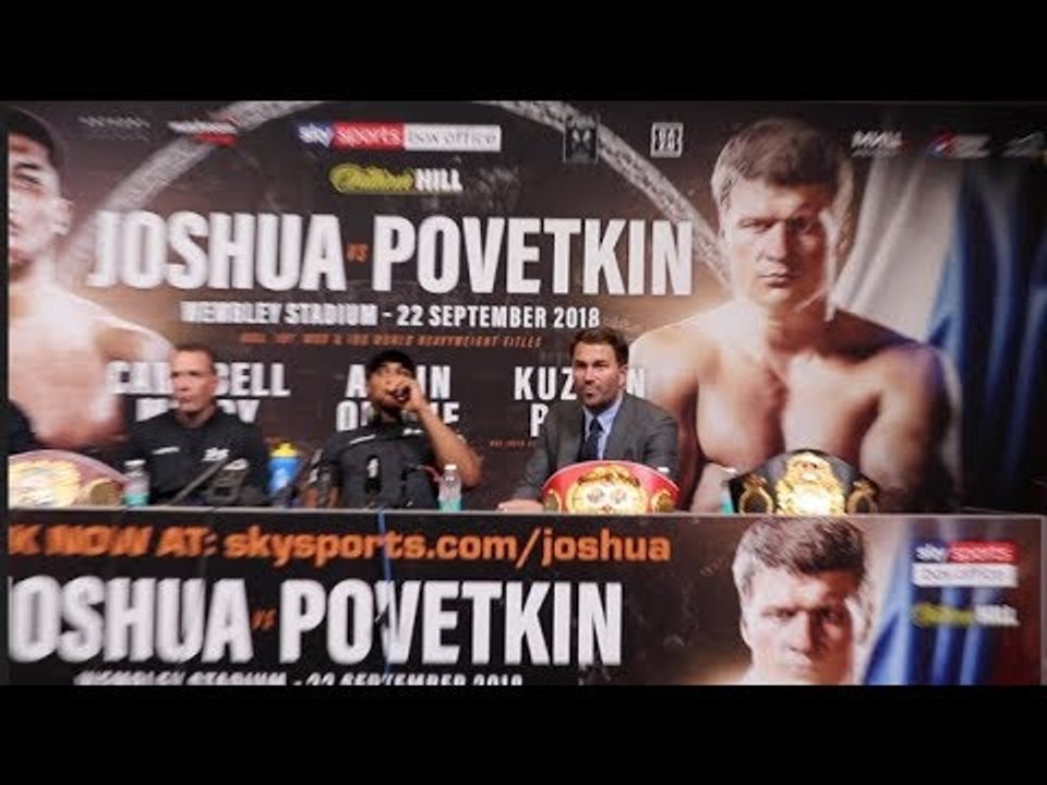 ANTHONY JOSHUA v ALEXANDER POVETKIN *FULL & UNCUT* POST FIGHT PRESS CONFERENCE / JOSHUA-POVETKIN
