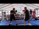 CAN HARD HITTING CALLUM JOHNSON SHOCK BETERBIEV IN CHICAGO - HAMMERS PADS WITH JOE GALLAGHER