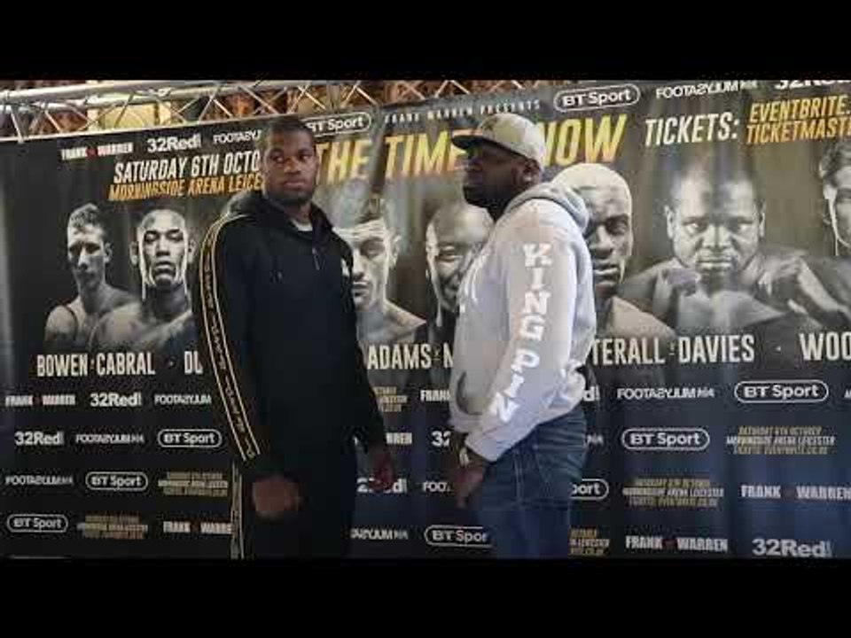DANIEL DUBOIS v KEVIN JOHNSON HEAD-TO-HEAD @ FINAL PRESS CONFERENCE / LEICESTER / CATTERALL v DAVIES