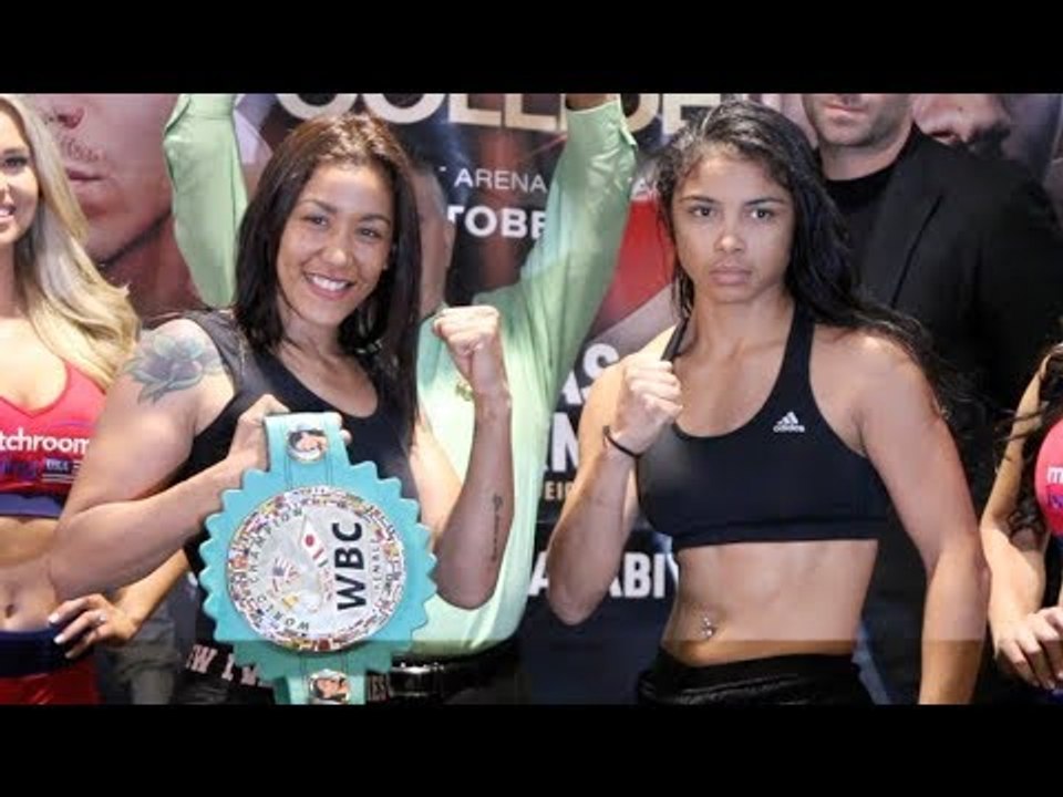 ERICA ANABELLA FARIAS v JESSICA McCASKILL - OFFICIAL WEIGH IN (CHICAGO) / WORLDS COLLIDE