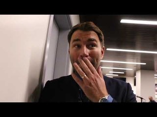 EDDIE HEARN (IN CHICAGO) REACTS TO JOHNSON / McDONNELL DEFEATS,  MILLER WIN, VARGAS-DULORME DRAW