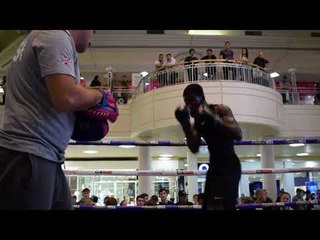 POWER & SPEED! JOSHUA BUATSI *FULL & UNCUT* PAD WORKOUT IN NEWCASTLE / RITSON v PATERA