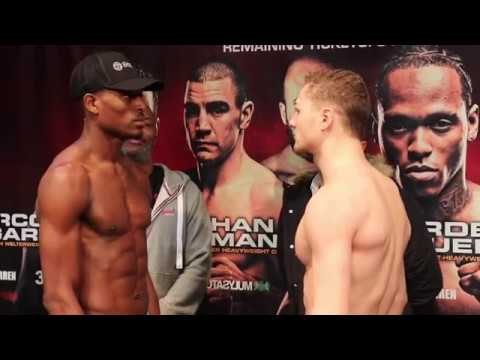 INTENSE! ZAK CHELLI v UMAR SADIQ *FULL & OFFICIAL* WEIGH-IN / FINAL HEAD-TO-HEAD / BRENTWOOD