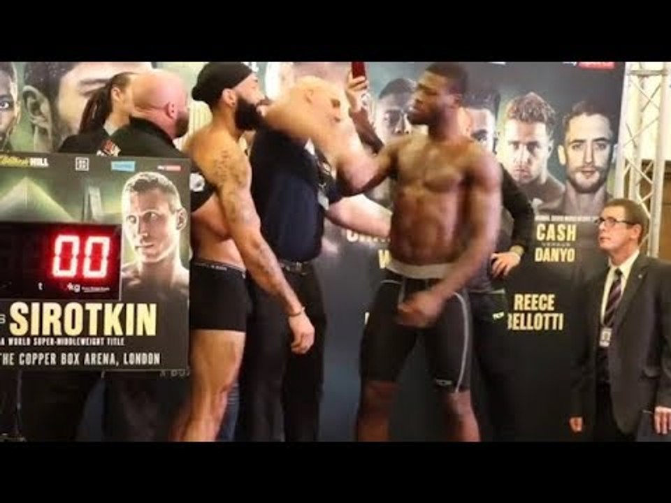 BEEF! PUSH & A SHOVE! ISAAC CHAMBERLAIN v LUKE WATKINS / *FULL & OFFICIAL* WEIGH-IN