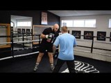 BOOM! HEAVYWEIGHT NATHAN GORMAN HAMMERS THE PADS WITH RICKY HATTON AHEAD OF DEC 22nd FIGHT