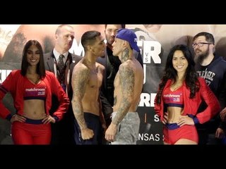 WHO WINS THE BET? - LUIS ARIAS & GABE ROSADO TRADE WORDS AT WEIGH IN / ARIAS-ROASDO