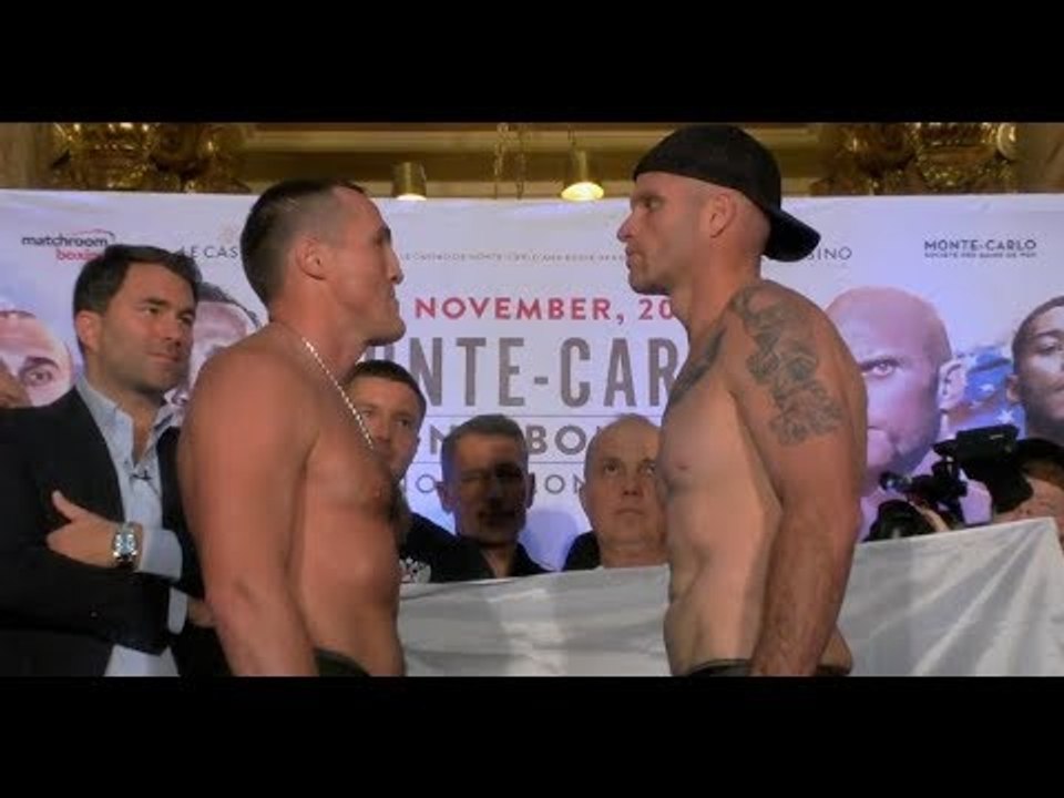 DENIS LEBEDEV v MIKE WILSON - OFFICIAL WEIGH-IN FROM MONTE CARLO / LEBEDEV v WILSON