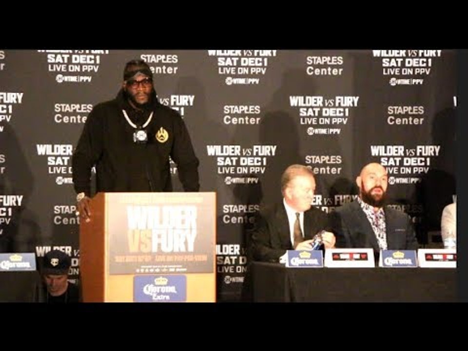 HEATED! - DEONTAY WILDER v TYSON FURY *FULL & UNCUT* FINAL PRESS CONFERENCE / WILDER v FURY