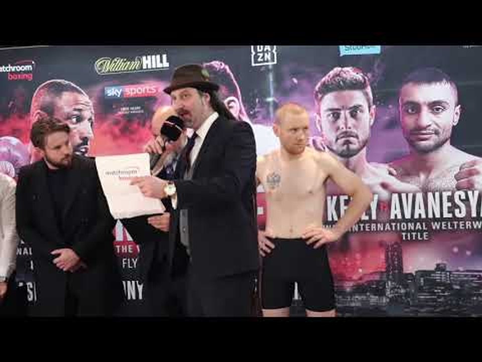 SHAKIEL THOMPSON v KONSTANTIN ALEXANDROV **OFFICAL** HEAD-TO-HEAD @ WEIGH-IN / SHEFFIELD