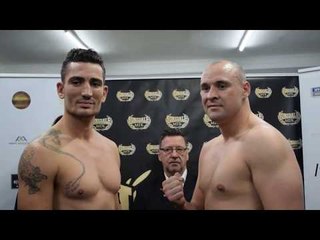 HEAVYWEIGHT CLASH! UNBEATEN ALEX DICKINSON FACES MORGAN DESSAUX - OFFICIAL WEIGH IN / MTK SCOTLAND